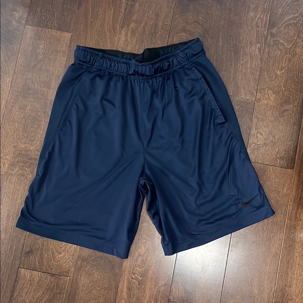 Nike Men's Navy Blue Athletic Shorts